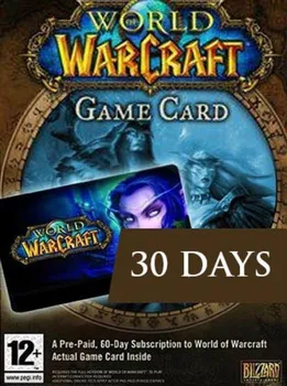 Počítačová hra World of Warcraft EU 30 Dní předplacená karta PC digitální verze