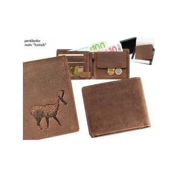 Peněženka E-myslivost Kožená myslivecká peněženka - motiv Kamzík