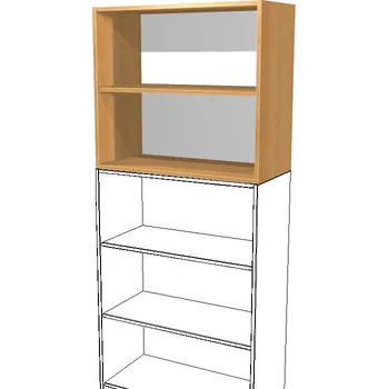 Nástavec na skříň Nástavec kancelářské skříně policový NH2