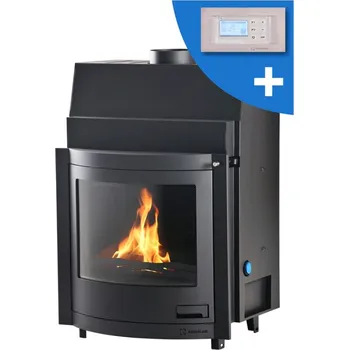 Krbová kamna KRBOVÁ VLOŽKA AQUAFLAM 25 - PANORAMA, AUT. REGULACE