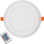 Spled RGB LED kruhový 18 W studená bílá