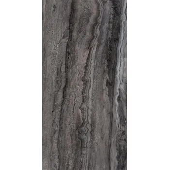 Dlažba ANTICA CERAMICA RUBIERA Dlažba Travertino Memento Black 59x118 cm levigato rektifkovaná 003758