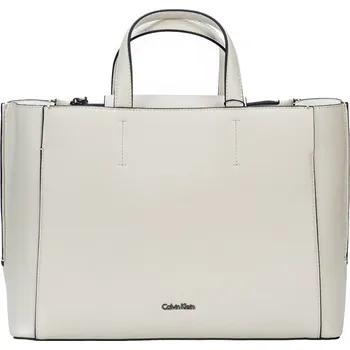 Kabelka Calvin Klein Metropolitan Tote Cement/Off white