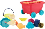 B.Toys Vozík s hračkami na písek červený