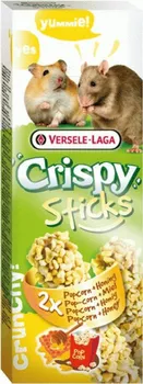 Krmivo pro hlodavce Versele - Laga Crispy tyčinky křeček / potkan 2 ks popcorn, med