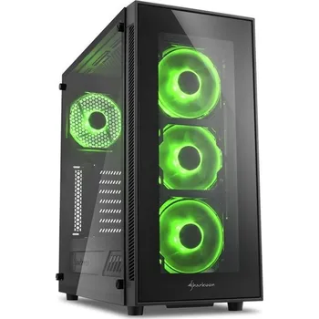 PC skříň Sharkoon TG5 Glass Green 