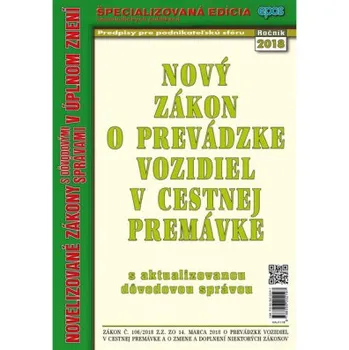 Nový zákon o prevádzke vozidiel v cestnej premávke - Kolektiv autorů