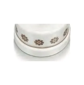 vypínač FONTINI by Font Barcelona Porcelánová zásuvka GARBY dvojitá datová Barva: hnědo/zlatý dekor 30 707 63 2