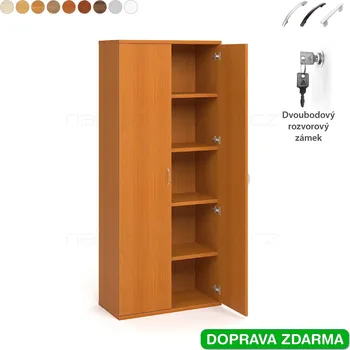 Policová skříň SZR 5 80 00 Hobis Strong - Skříň s rozvorovým zámkem, dveře plné