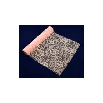 Svatební dekorace Krajka dekorační sv.růžová rose - 30cm /5m