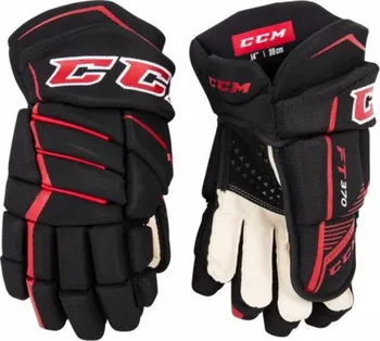 Hokejové rukavice CCM JetSpeed FT370 SR hokejové rukavice tmavě modré/červené/bílé 15"