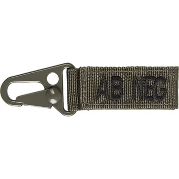 Sport Karabina s krevní skupinou AB NEG Mil-Tec - olivová