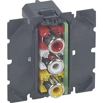 Elektrická zásuvka Legrand Céliane 3XRCA 067313