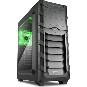 PC skříň Sharkoon Skiller SGC1 Window zelená