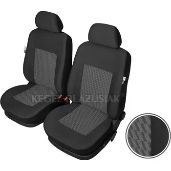 Potah sedadla AUTOPOTAH "KEGEL" na predni sedacky RENAULT Clio III 2005-2012 PERUN šedý 4ks