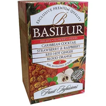 Čaj Basilur Fruit Infusions Assorted Volume II. přebal 20 x 1,8 g