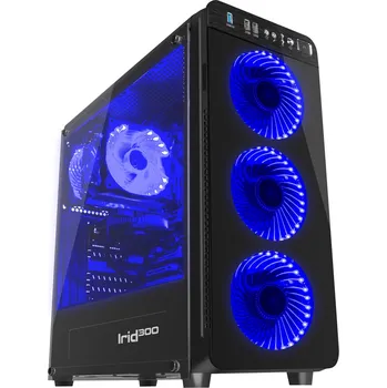 PC skříň Genesis Irid 300 Blue Midi