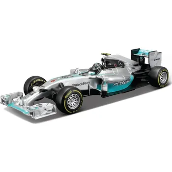 autíčko Recenze Bburago Mercedes F1 W05 hybrid Rosberg 1:32