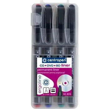 Popisovač Centropen 4616 na CD, sada 4 ks