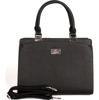 Kabelka Černá středně velká elegantní kabelka do ruky FLORA&CO F6346