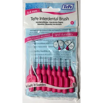 Mezizubní kartáček TePe mezizubní k. růžové 0.4 mm sáček 8ks