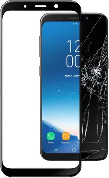 CellularLine Capsule tvrzené sklo pro Samsung Galaxy A8 2018 black