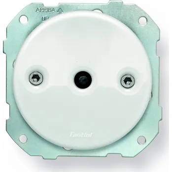 vypínač FONTINI by Font Barcelona Porcelánová průchodka LOW Barva: Bílá, Šrouby: černý nikl 34 927 12 2