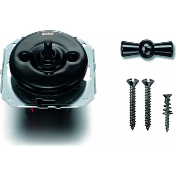 vypínač FONTINI by Font Barcelona Porcelánový vypínač Garby Colonial černý/klička černý nikl Řazení: Vypínač č.1 - ovládá jeden světelný okruh z jednoho místa 31 306 27 30