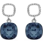 Náušnice se Swarovski Elements Orbis KC447010DB Denim Blue