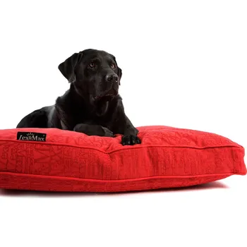 Pelíšek pro psa Luxusní potah na pelíšek pro psa Lex & Max Chic 90 x 65 cm | červený