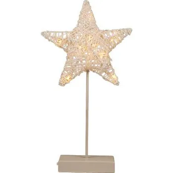 Vánoční dekorace Nexos svítící hvězda na stojánku 40 cm 10 LED