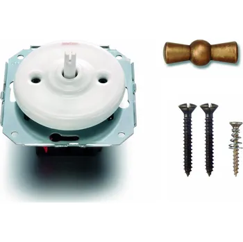 vypínač FONTINI by Font Barcelona Porcelánový vypínač Garby Colonial bílý/klička antická bronz Řazení: Vypínač č.1 - ovládá jeden světelný okruh z jednoho místa 31 306 17 83