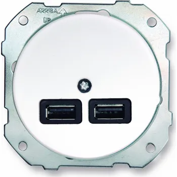 vypínač FONTINI by Font Barcelona Dvojitá porcelánová USB nabíječka LOW Barva: Bílá 34 765 17 2