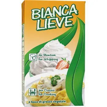 Šlehačka rostlinná 26,5% BIANCALIEVE (neslazená), vaření/šlehání 1 l/tetra pak