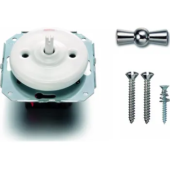 vypínač FONTINI by Font Barcelona Porcelánový vypínač Garby Colonial bílý/klička chrom Řazení: Vypínač č.1 - ovládá jeden světelný okruh z jednoho místa 31 306 17 26