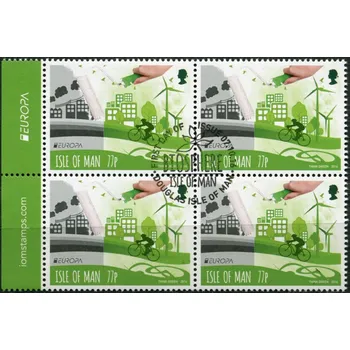 Poštovní známka (2016) MiNr. 2205 - O - 4-bl - Isle of Man - EUROPA Think green