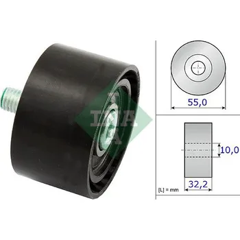 Vratná/vodicí kladka, klínový žebrový řemen INA 532 0659 10