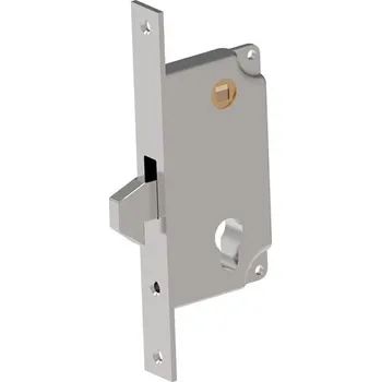 Dveřní kování Zámek hákový na posuvné brány Typ 1-40, s protiplechem, 72/40/66,5 čelo 22/188