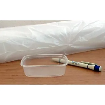 Jednorázové nádobí Miska hranatá průhledná, PP 150ml/ 100ks