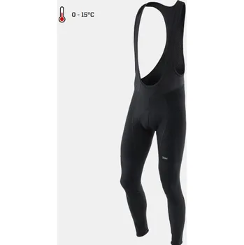 Cyklistické kalhoty Kalas Pure dlouhé kalhoty se šlemi černé