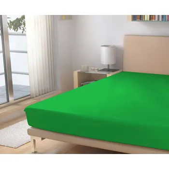 Prostěradlo Polášek prostěradlo froté sytě zelená 180/200