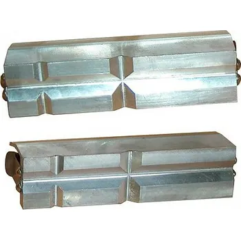 Vložky čelistí svěráku prizmatické hliník - ALCL 125