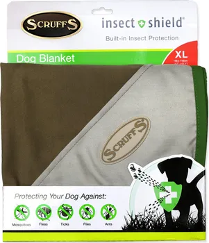 Pelíšek pro psa Scruffs Insect Shield Blanket 145 cm hnědá