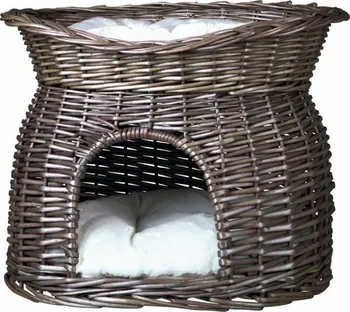 Pelíšek pro kočku Trixie Proutěná bouda s odpočívadlem 54 x 43 x 37 cm