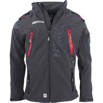 Pánská softshellová bunda Geographical Norway Techno tmavě šedá