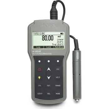 Hanna Instruments HI98192 | Voděodolný přenosný konduktometr - kufříkový set