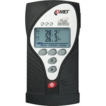 Comet M1320 | Multilogger - teploměr-vlhkoměr se 2 vstupy MiniDIN a 2 svorkovnicemi M1320