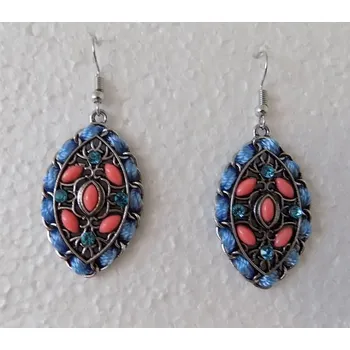 Náušnice Dámské náušnice stříbrné (Náušnice modré)