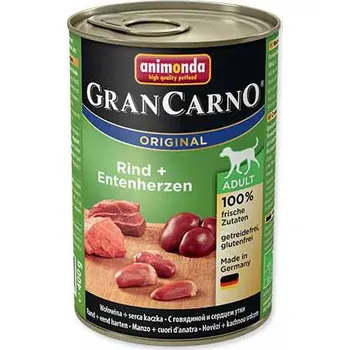 Krmivo pro psa Animonda Gran Carno ADULT hovězí + kachní srdce 12x 400 g