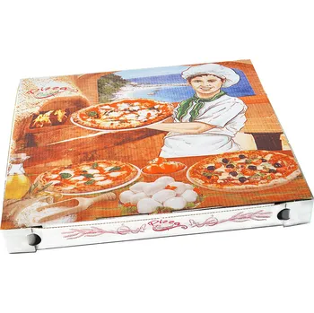 Jednorázové nádobí WIMEX Krabice na pizzu 32 x 32 x 3 cm 100 ks